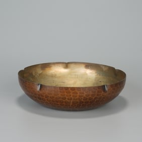QING DYNASTY HAMMERED COPPER TEA SET