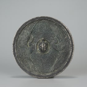 QING DYNASTY VERMILION BIRD PATTERN BRONZE MIRROR