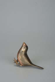 OLD COPPER BIRD ORNAMENT