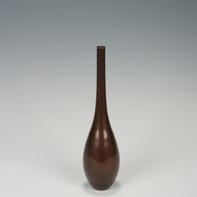 QING DYNASTY COPPER FLOWER VASE