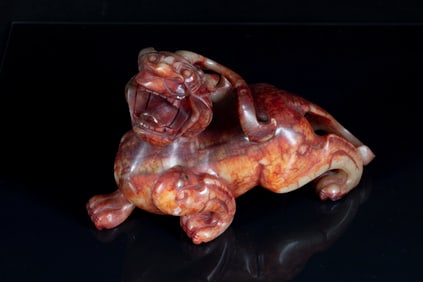 SHOUSHAN STONE CARVING AUSPICIOUS BEAST
