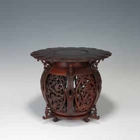 OLD ROSEWOOD FULL BRUSH DRUM STOOL