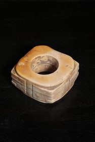 WHITE JADE IMITATION LIANGZHU CULTURE JADE CONG