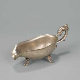 20TH CENTURY: SILVER-PLATED DRAGON CUP