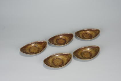 QING DYNASTY A SET OF COPPER CUP HOLDERS