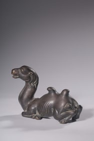 QING DYNASTY BRONZE CAMEL ORNAMENT
