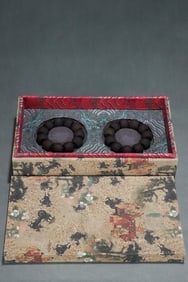 COURT COLLECTION AGARWOOD LINK BRACELETS PAIR