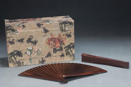 COURT COLLECTION AGARWOOD FANS PAIR