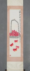 QI BAISHI, TAIPING DUOLI TU, HANGING SCROLL, FINE MOUNTING