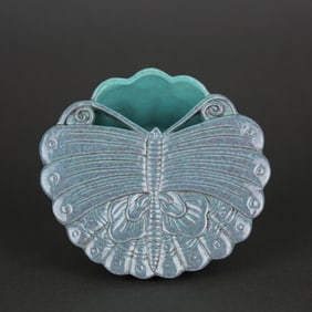QING QIANLONG FURNACE JUN GLAZE BUTTERFLY WATER BASIN