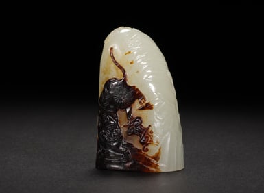 HETIAN JADE COLORFUL CHAPTER MATERIAL