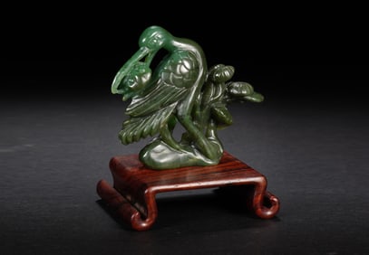 QING DYNASTY BIYU PHOENIX PATTERN ORNAMENT