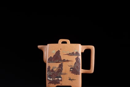 CLAY PAINTING POEMS, LANDSCAPES ZISHA TEAPOT, MARK YANG PENGNIAN, CHEN MANSHENGMING