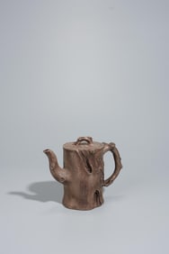 OLD PURPLE CLAY TEAPOT