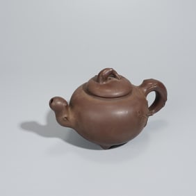 QING DYNASTY OLD PURPLE CLAY TEAPOT