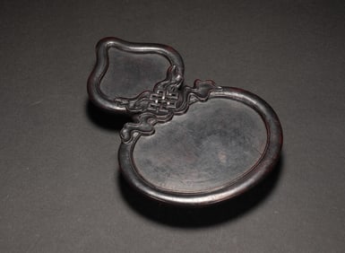 ZITAN GOURD INCENSE PLATE