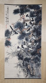 YAN BOLONG, ANNUNCIATION BIRDS SCROLL