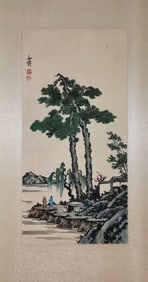 FENG ZIKAI, CHARACTER STORY SCROLL