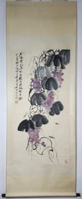 QI BAISHI, GRAPE CORDYCEPS SCROLL