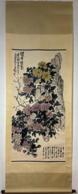 WU CHANGSHUO, FLOWERS SCROLL