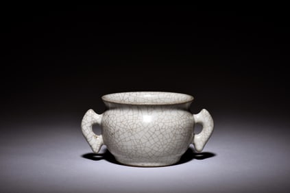 GE WARE CENSER WITH HANDLES