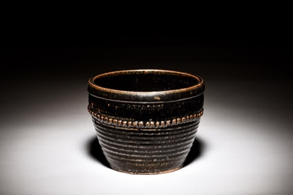 BLACK GLAZE JAR