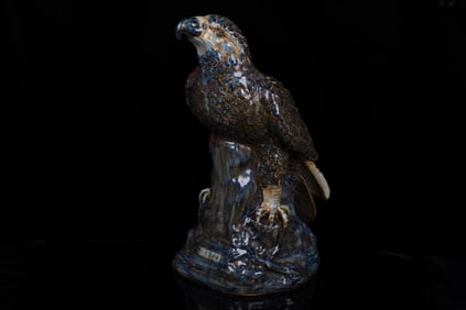 BLUE AND WHITE 'EAGLE' FIGURE