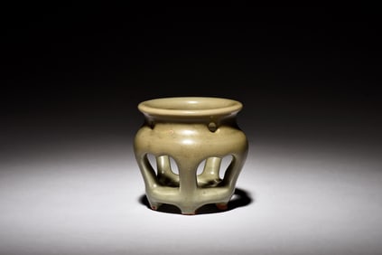 CELADON GLAZED INCENSE BURNER