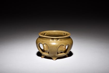 CELADON GLAZED INCENSE BURNER