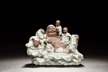 PORCELAIN CARVED MILEFO FIGURE