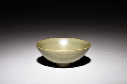 CELADON GLAZED IMPRESSED BOWL
