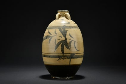 CIZHOU WARE 'FLOWERS' VASE