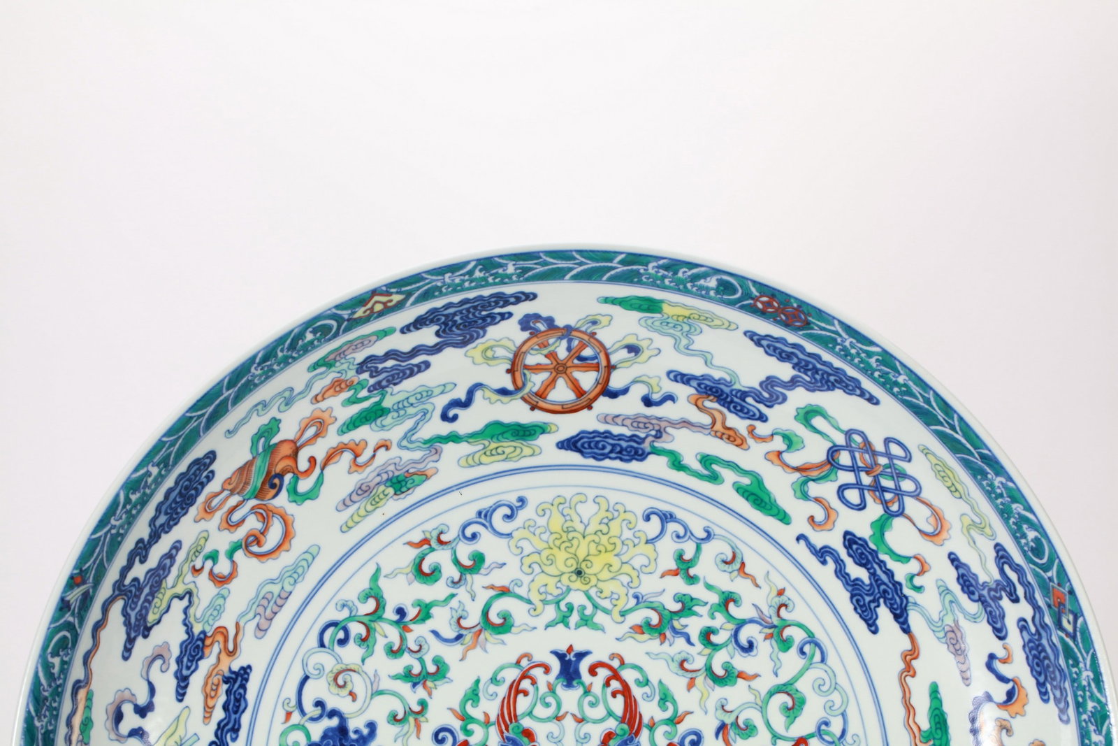 A LARGE DOUCAI PHOENIX DISH - 5