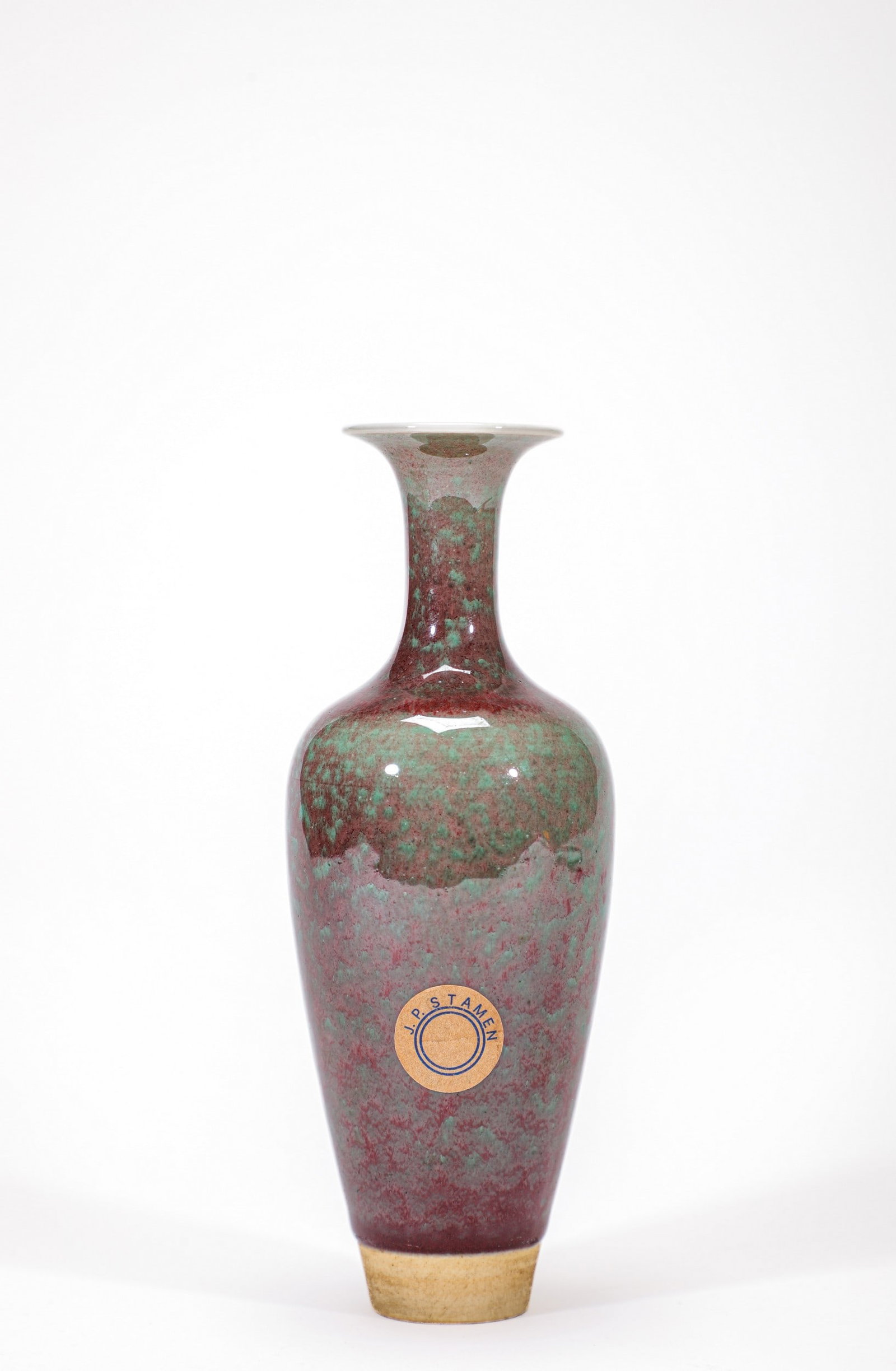 A GREEN GLAZED VASE - 4