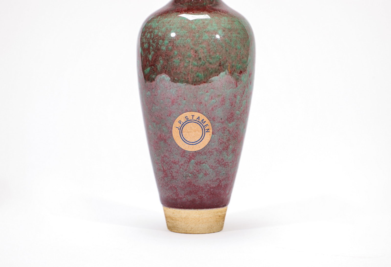 A GREEN GLAZED VASE - 6
