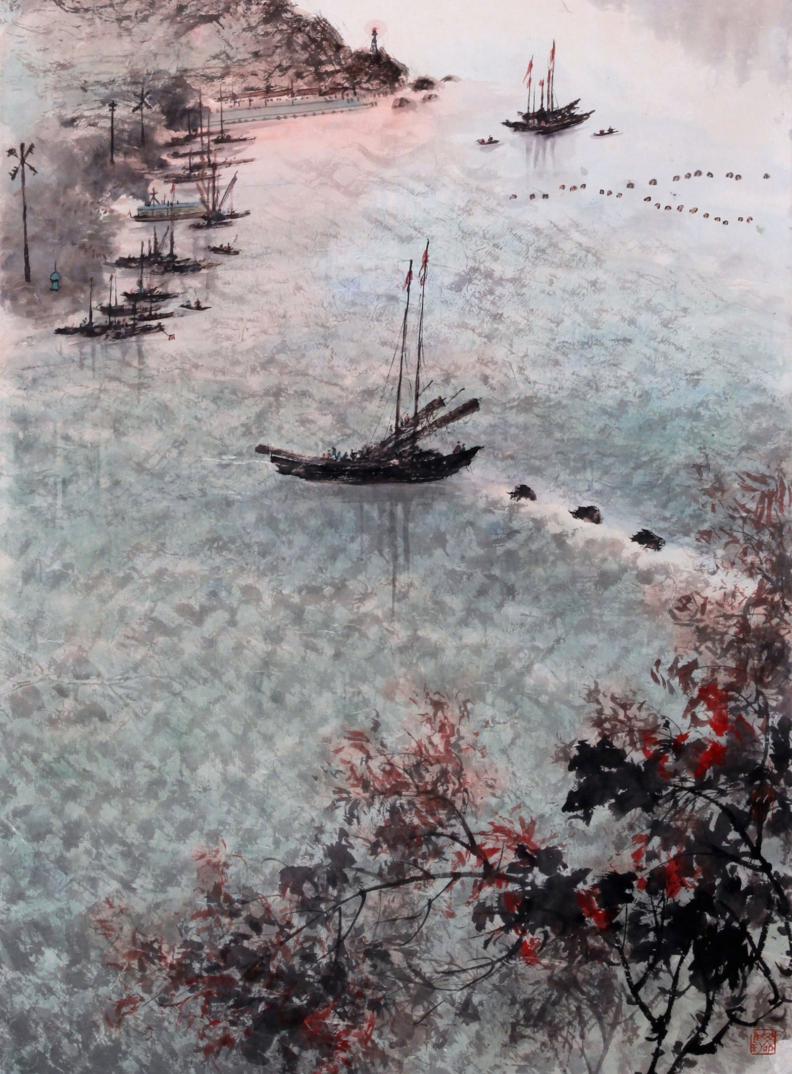 FU BAOSHI ATTRIBUTED TO,LANDSCAPE - 4