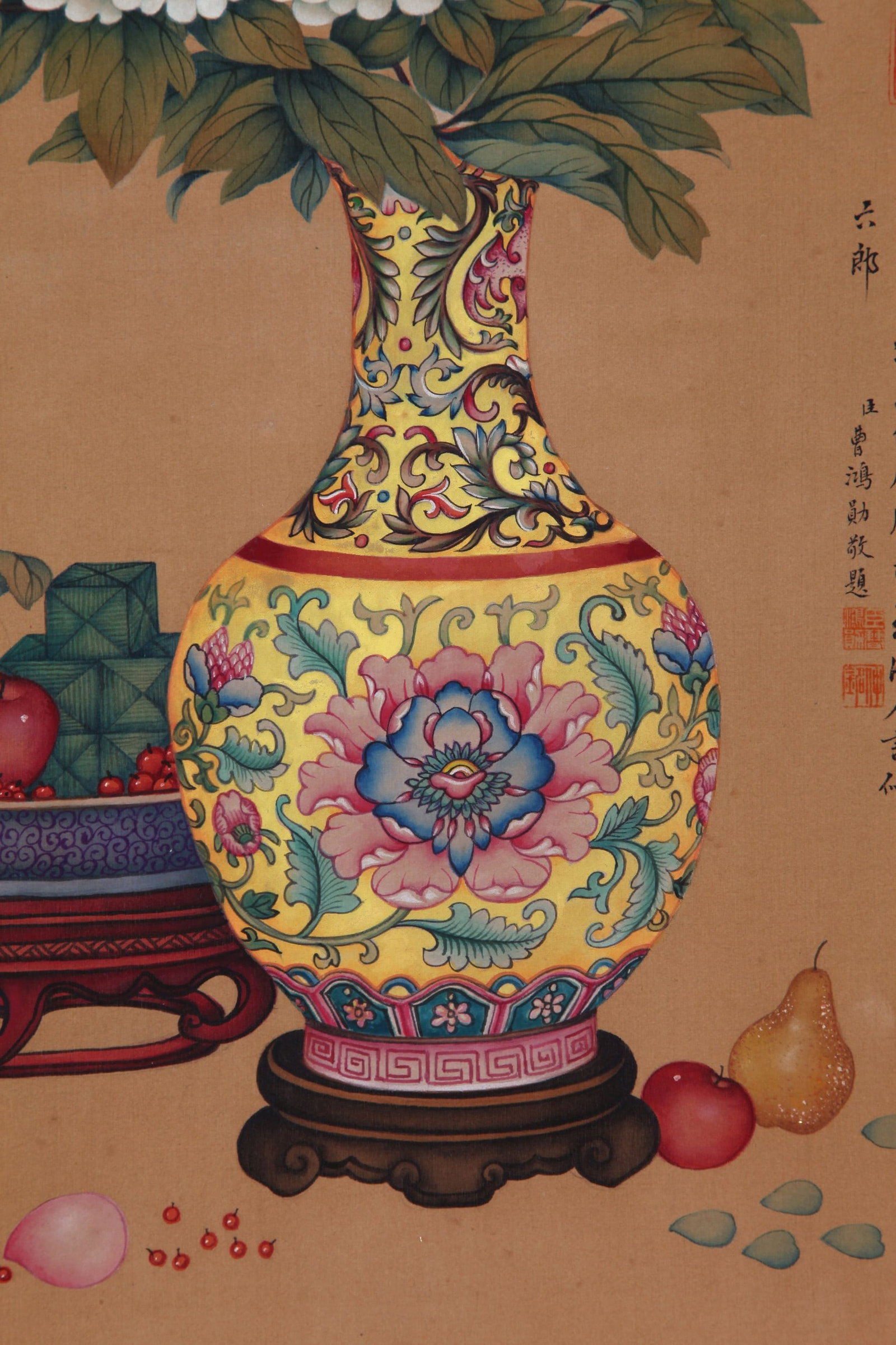 CI XI ATTRIBUTED TO,FLOWER - 5