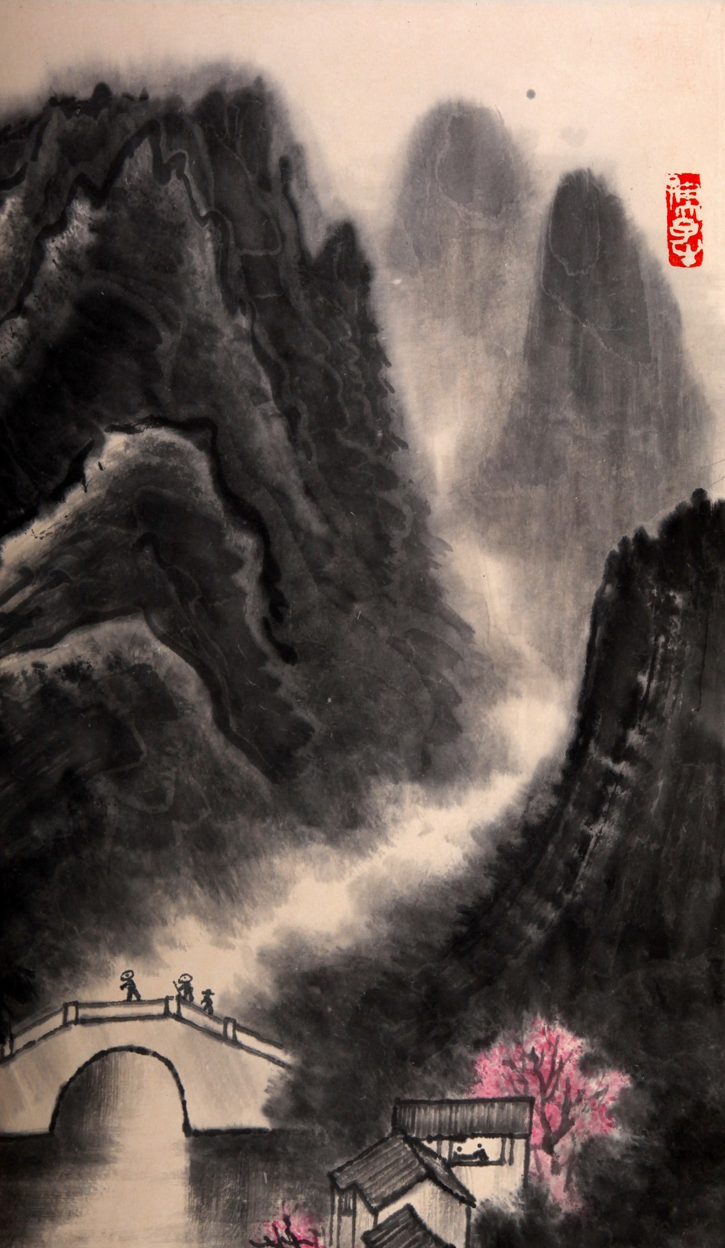 LI KERAN ATTRIBUTED TO,LANDSCAPE - 4