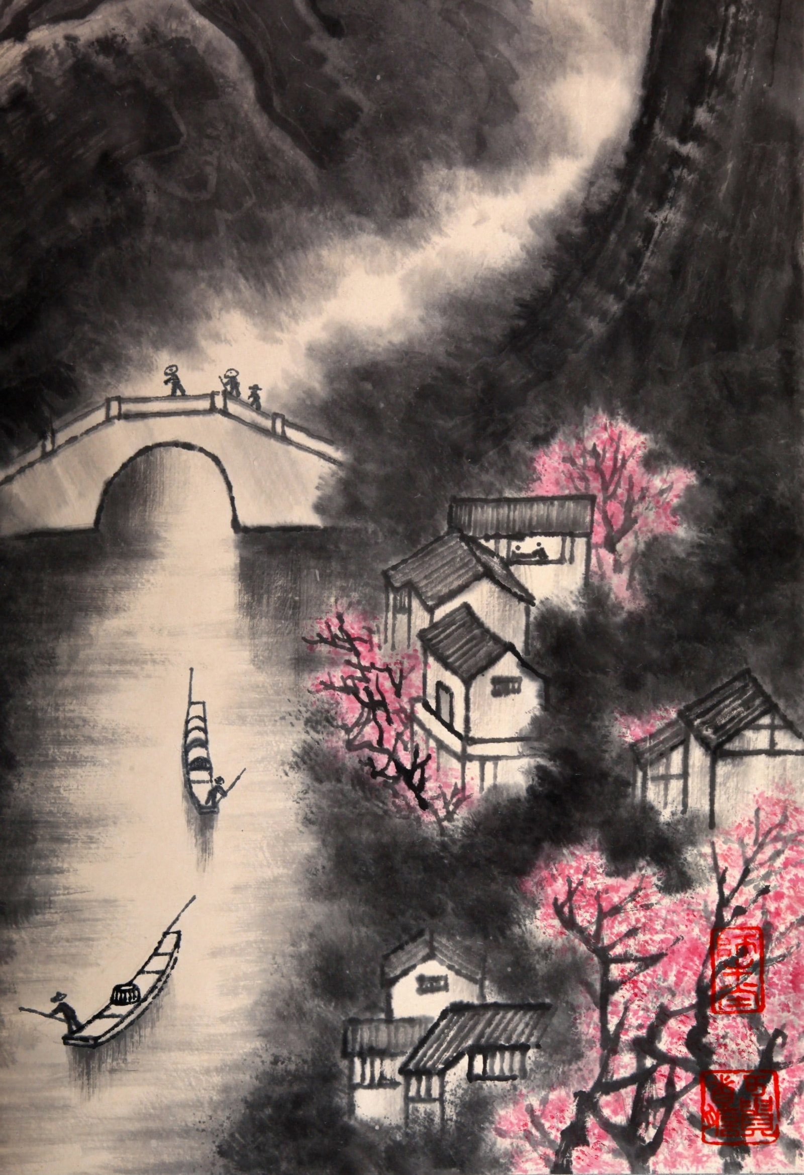 LI KERAN ATTRIBUTED TO,LANDSCAPE - 6