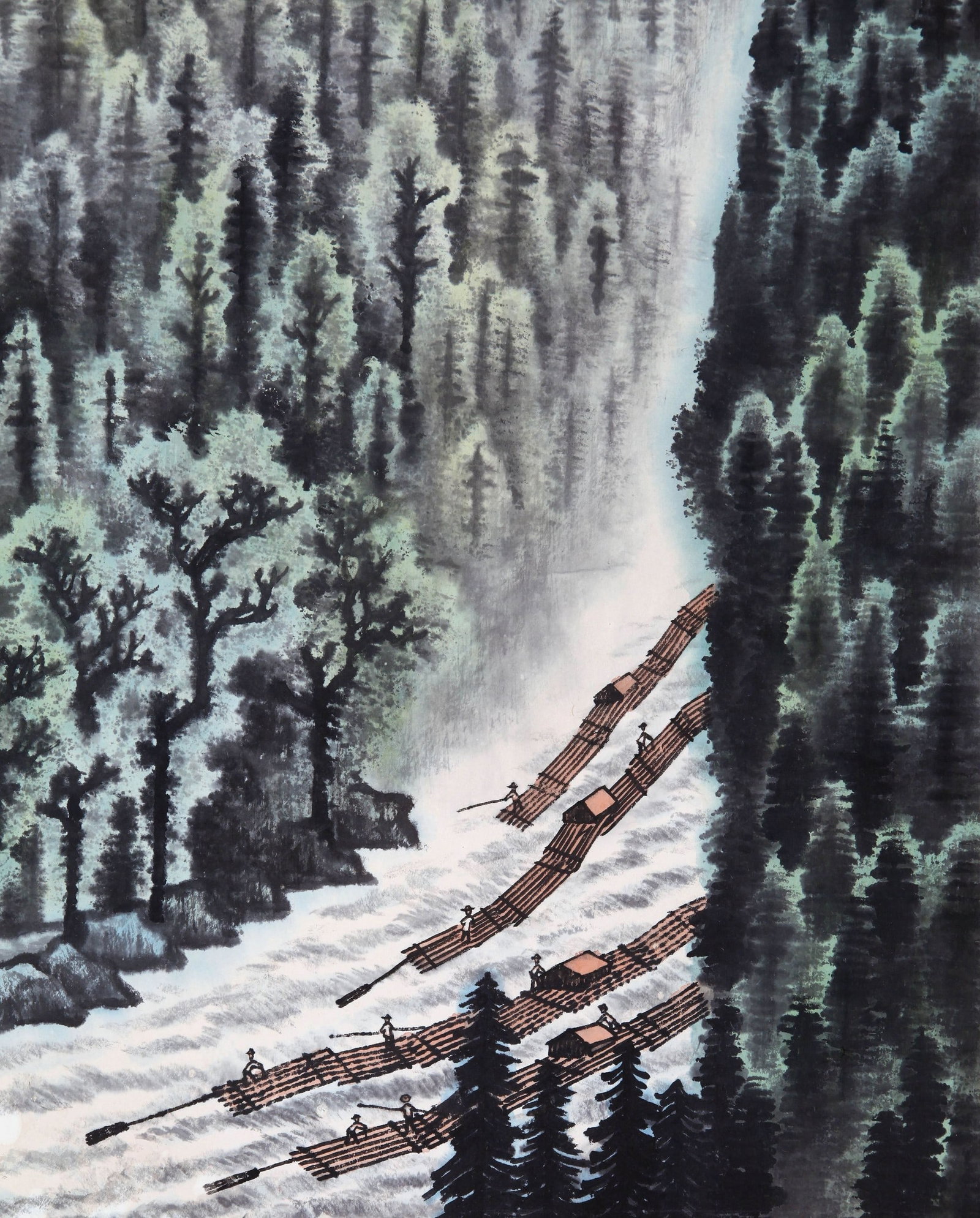 LI KERAN ATTRIBUTED TO,LANDSCAPE - 4