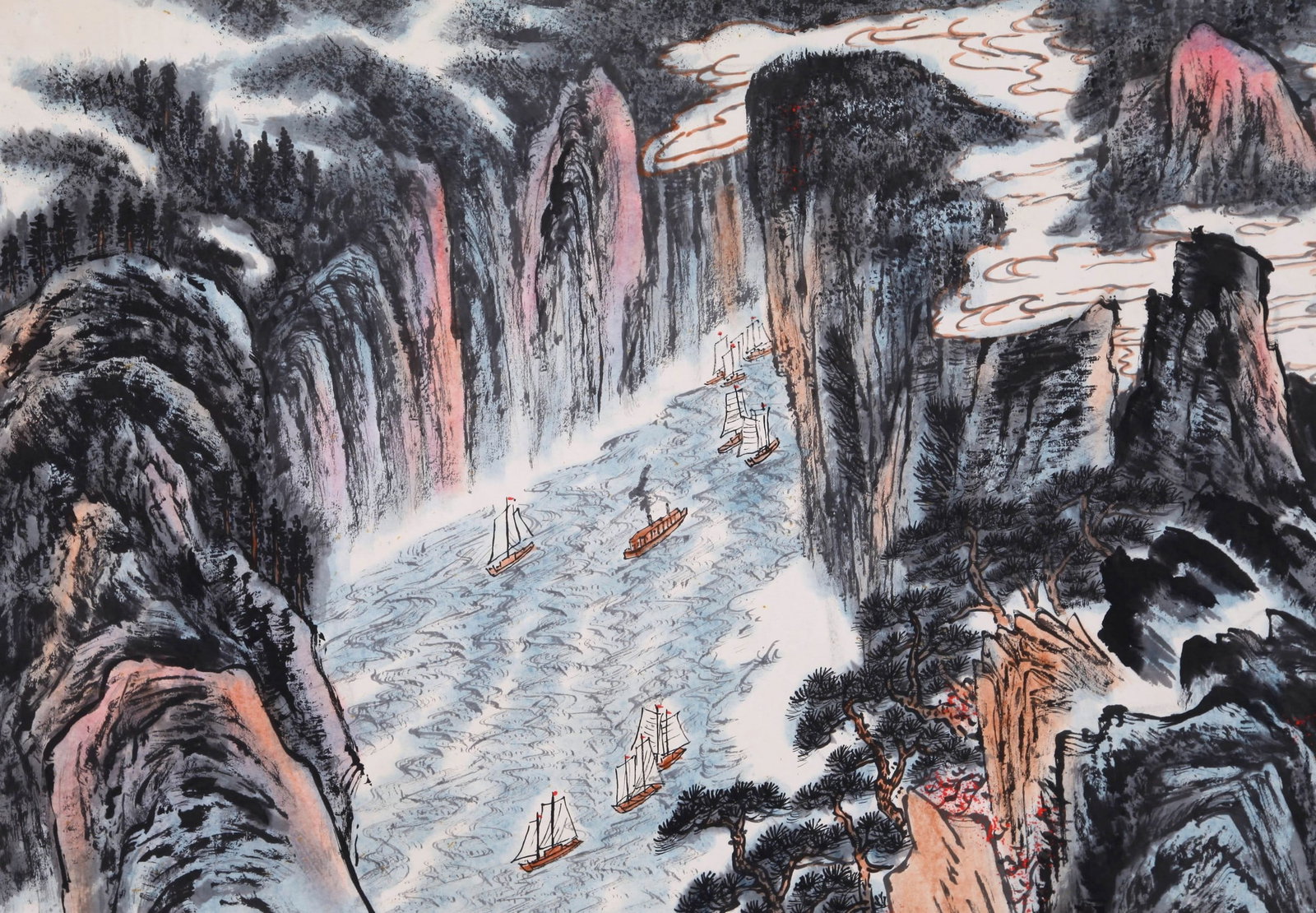 LU YANSHAO ATTRIBUTED TO,LANDSCAPE - 3