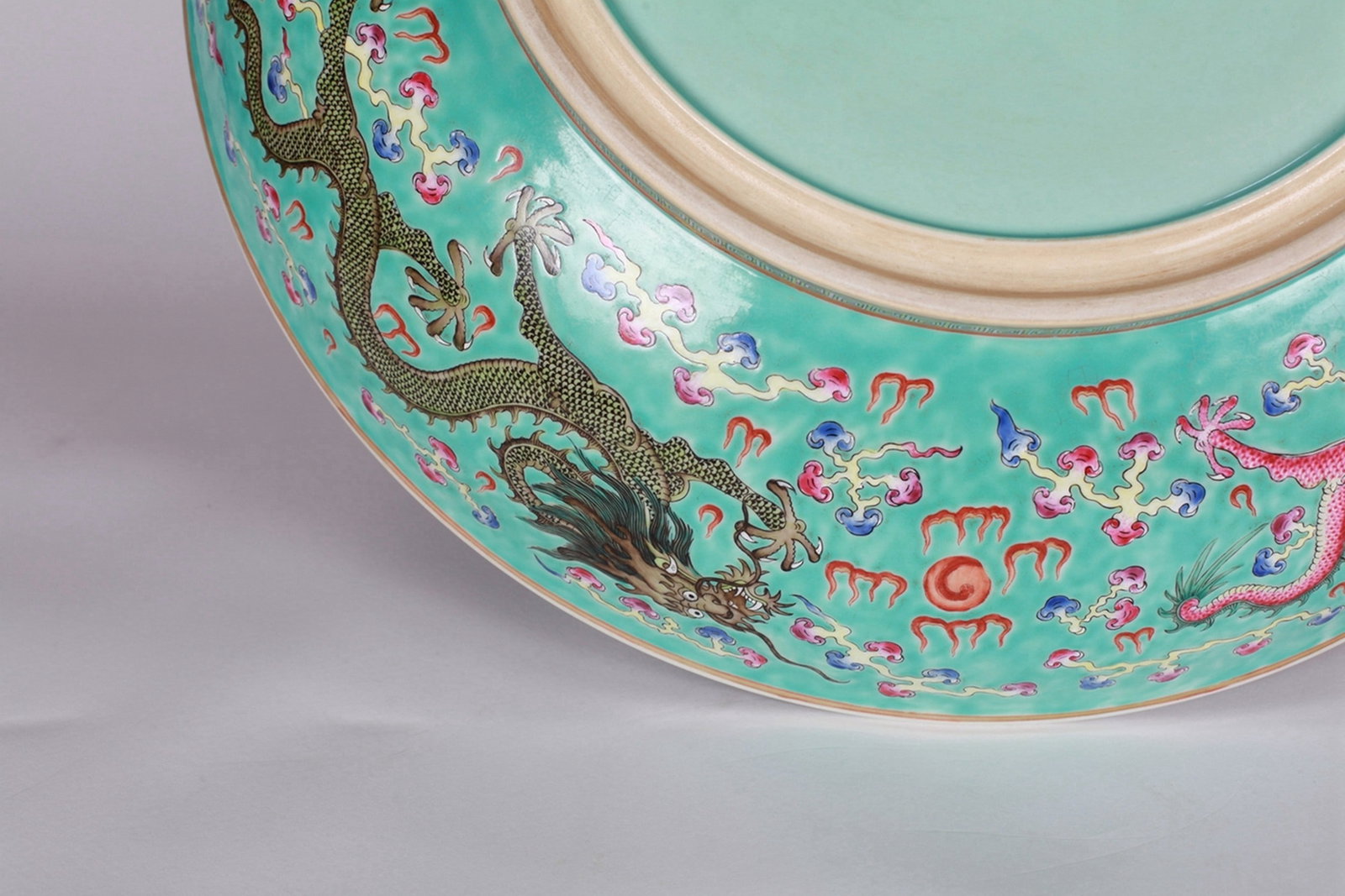 DRAGON PATTERNED LARGE PLATE - 13