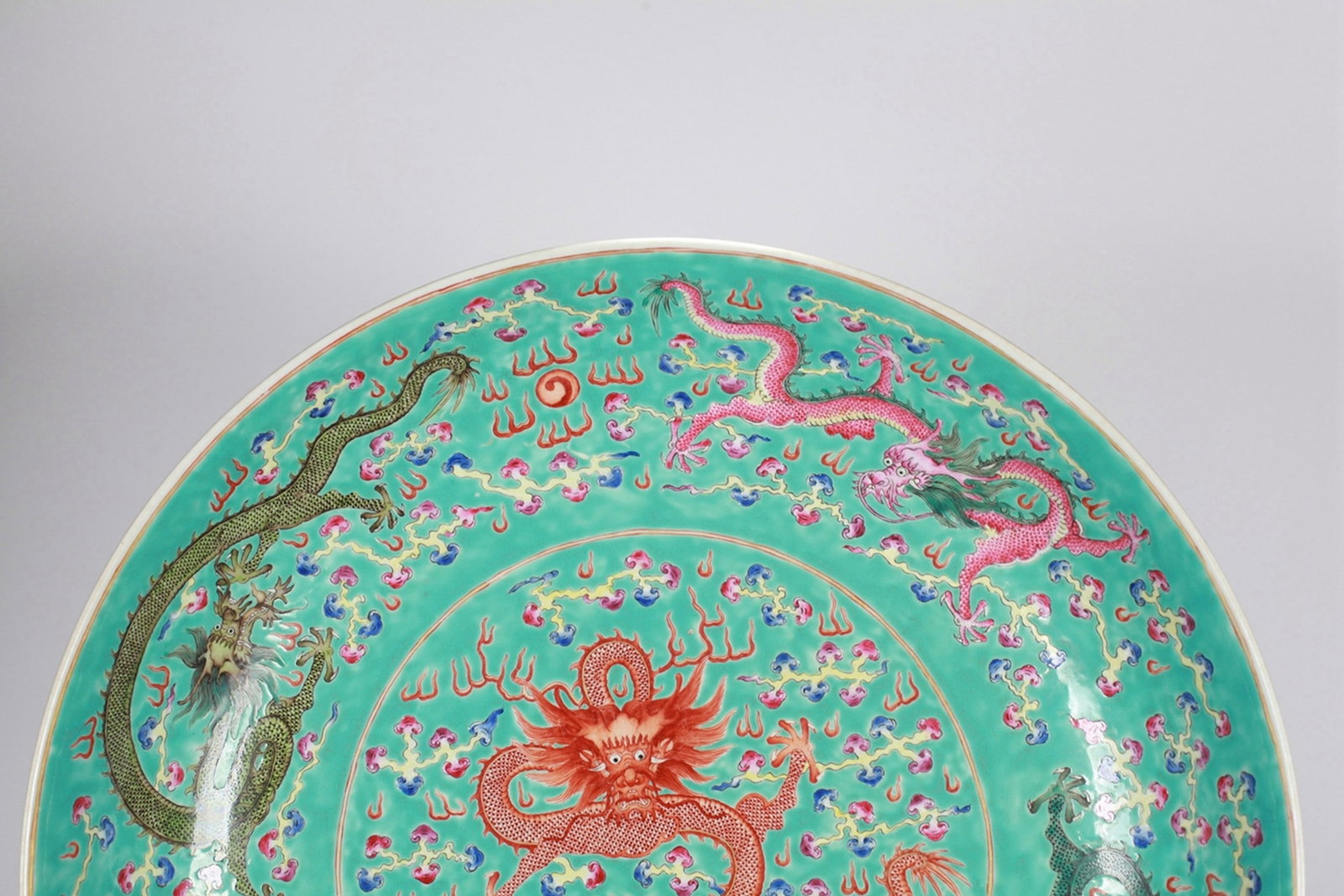 DRAGON PATTERNED LARGE PLATE - 4