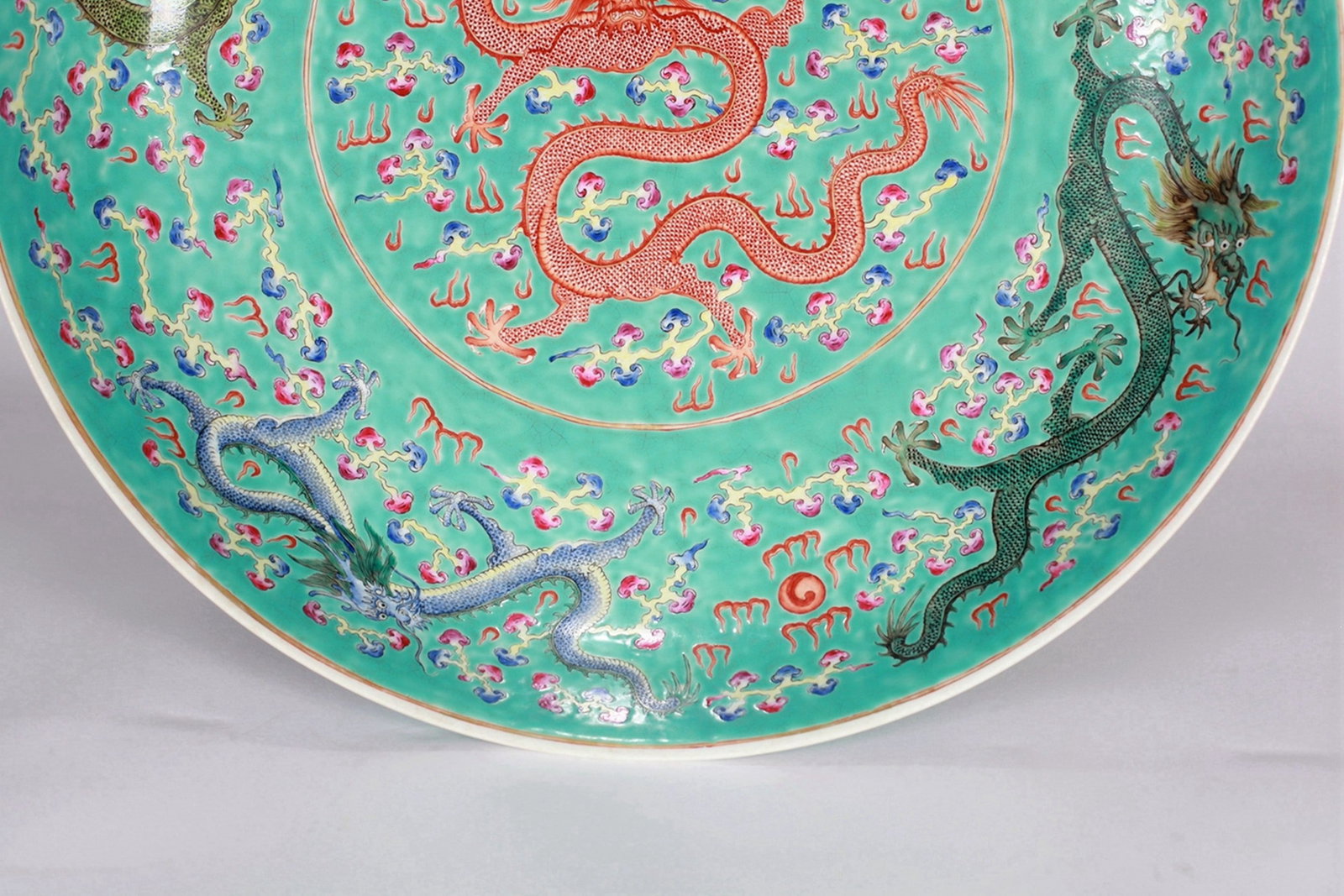 DRAGON PATTERNED LARGE PLATE - 5