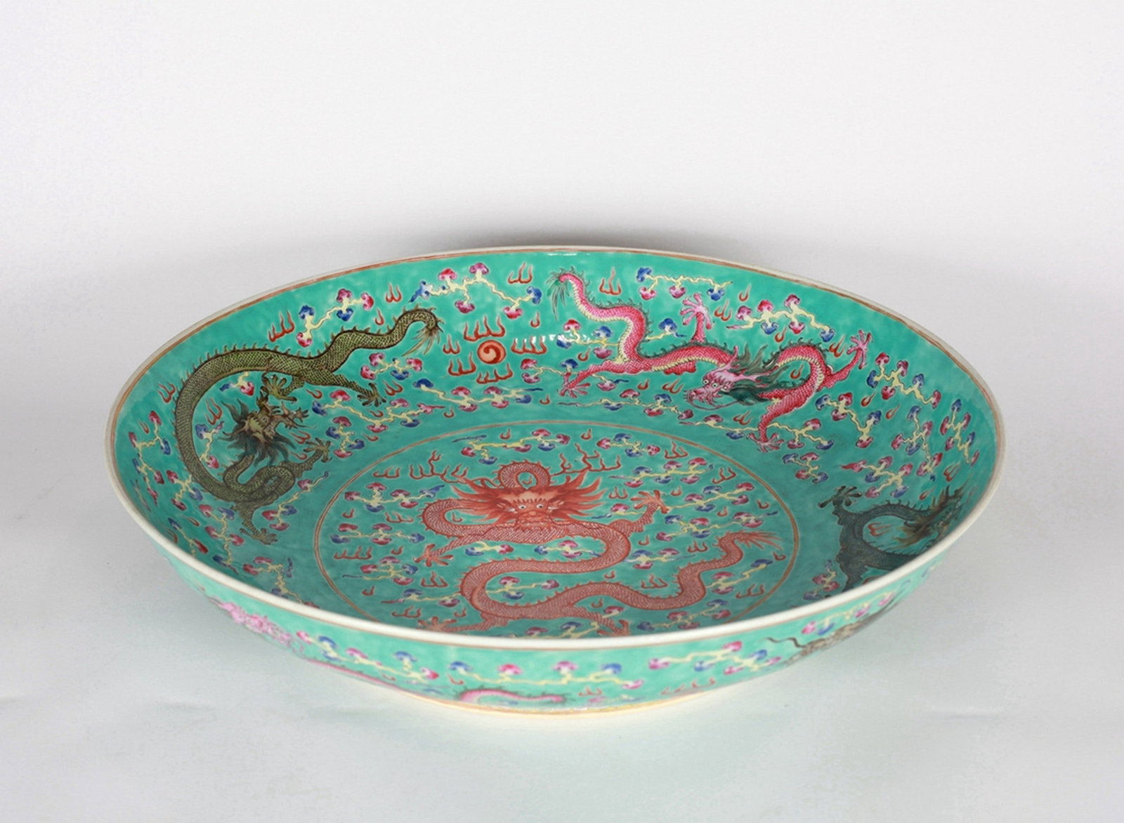 DRAGON PATTERNED LARGE PLATE - 8