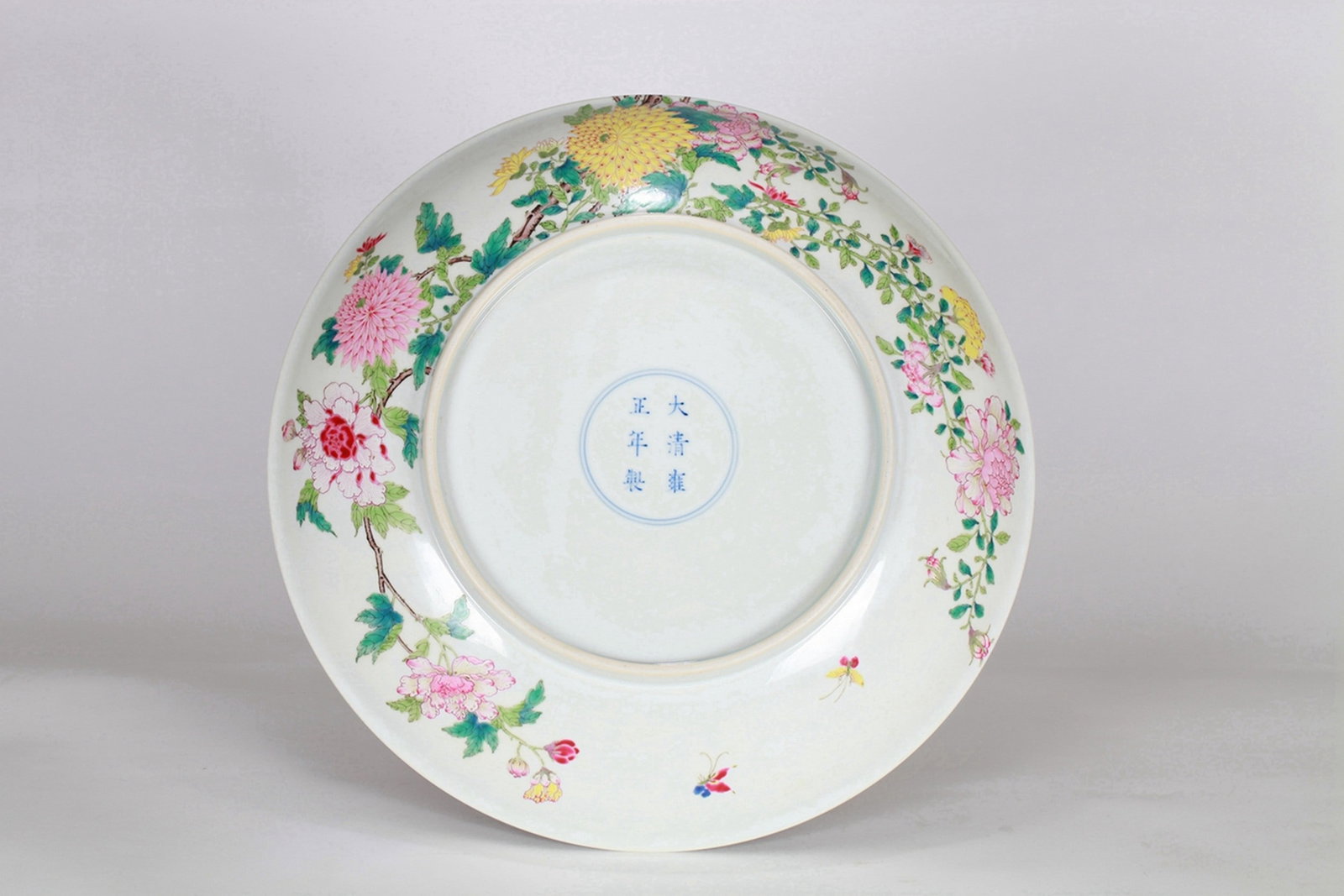 FLOWER PATTERNED PORCELAIN PLATE - 7