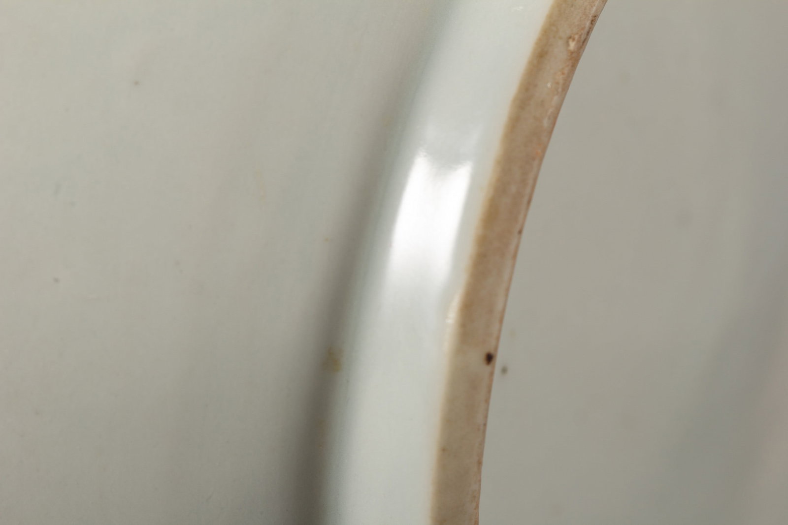 A WHITE GLAZED JAR - 6