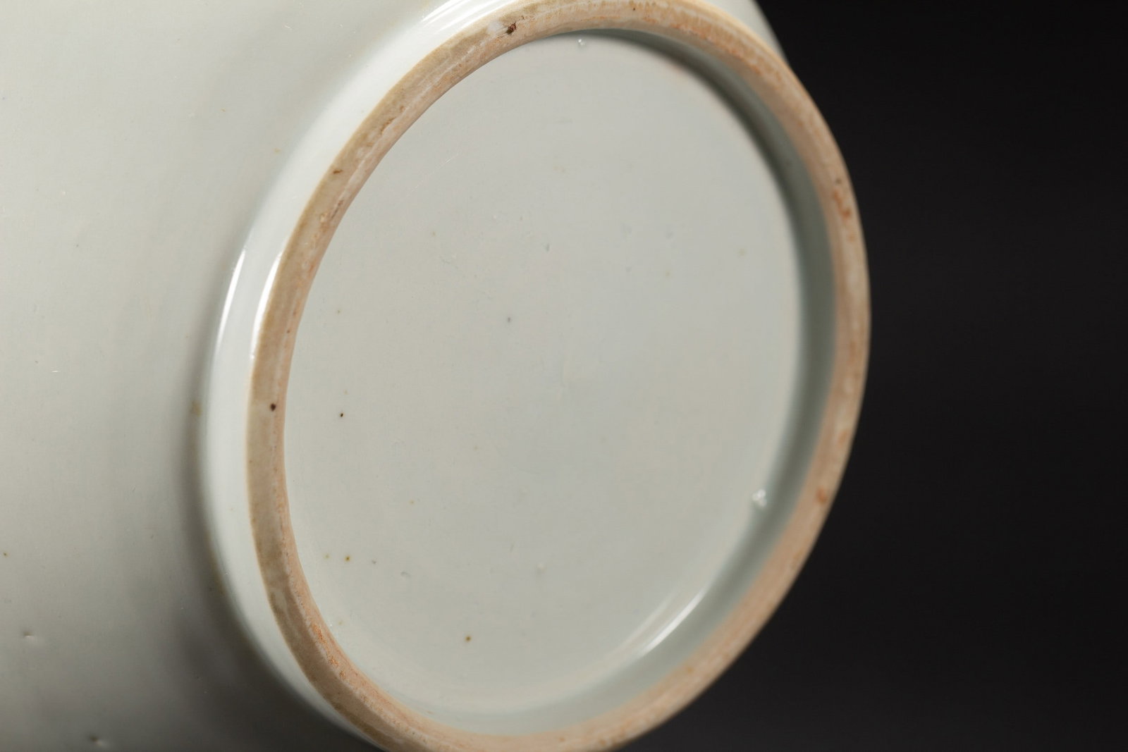 A WHITE GLAZED JAR - 7