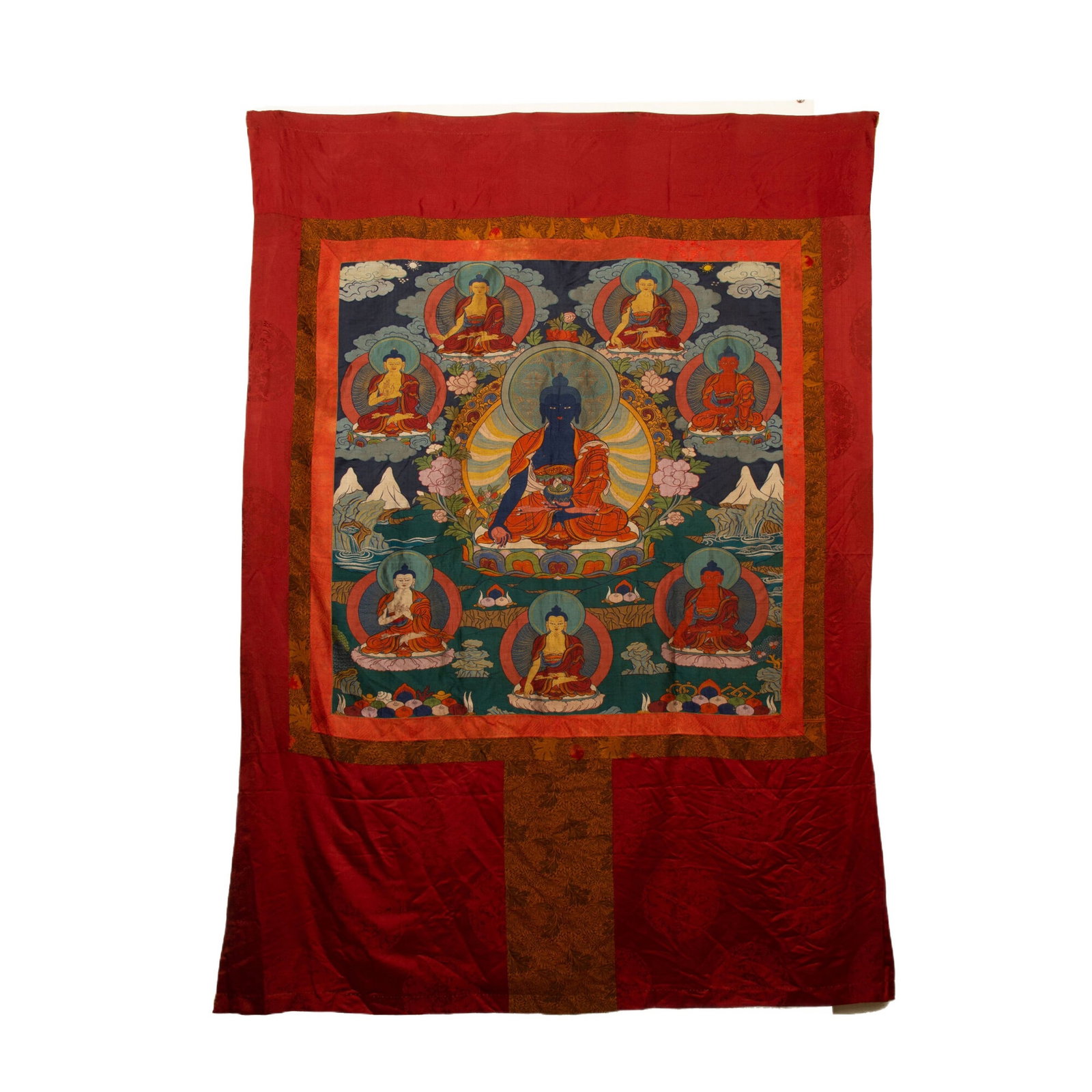 A SILK THANGKA (1 of 10)