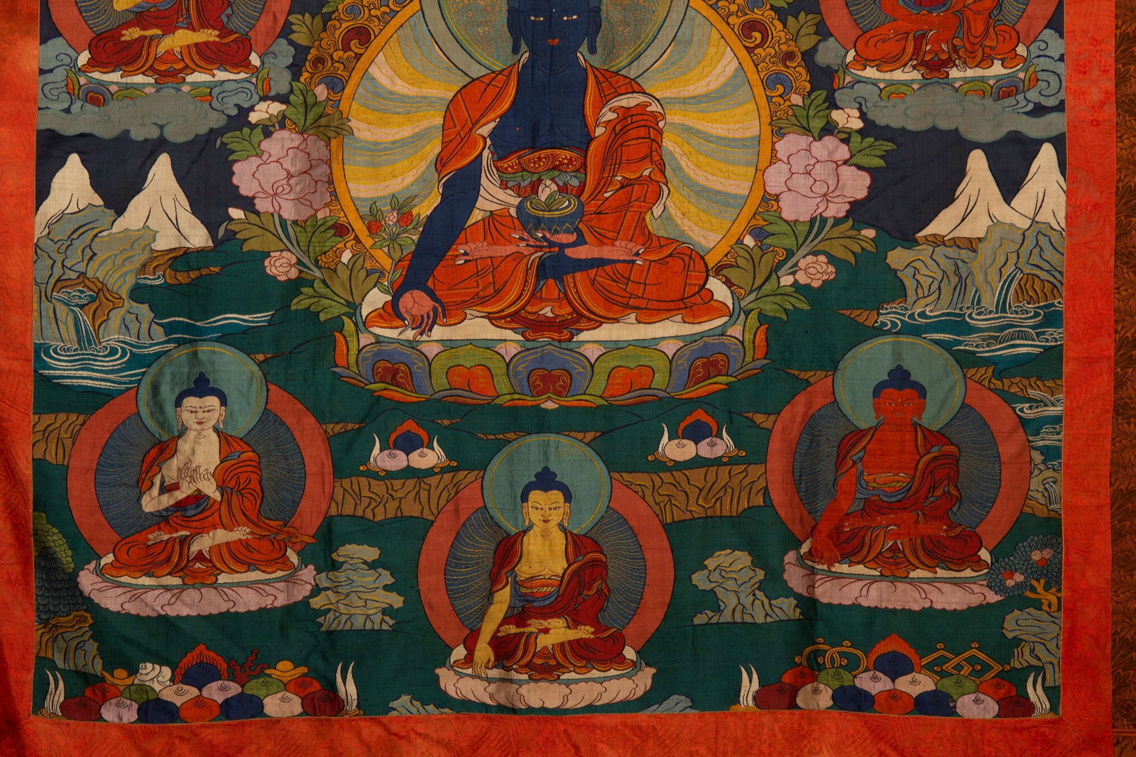 A SILK THANGKA - 3